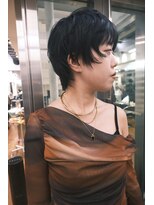 ダブ ギンザ(DaB ginza) 黒髪ショートウルフ×顔まわりレイヤー