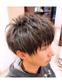 ツーブロックショート