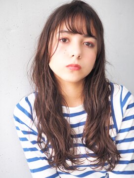 シュリット(schritt) シースルーバング×ニュアンスウェーブロング makita