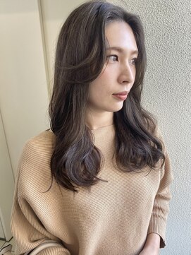 ヘアーデザイン シュシュ(hair design Chou Chou by Yone) 大人ロングレイヤー×マロンベージュ♪