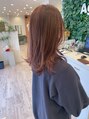 アグ ヘアー ビーコン 長野東和田店(Agu hair beacon) 透明感のあるピンクかわいいです！