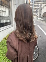 ジョージグランデ(JO-JI grande)&nbsp;ココアベージュ/ニュアンスカラー/大人かわいい/セミロングヘア