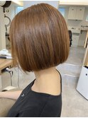 ミニボブ前下がり 髪質改善