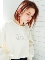 アグ ヘアー リュクス 能代店(Agu hair luxe)&nbsp;《Agu hair》透明感★オレンジピンクボブ