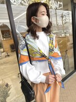 シーソー(SEE-SAW)&nbsp;大人可愛い前髪伸ばしかけマロンベージュ韓国20代30代40代