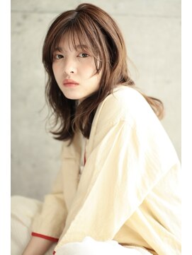 ファム(FAM) ウェーブ パーマ ショコラベージュ シースルーバング　代官山