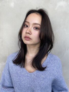 エースハバナ 渋谷(1 HAVANA) ヌーディーカラー/サラツヤロング/ふんわりミディアム/小顔ヘア