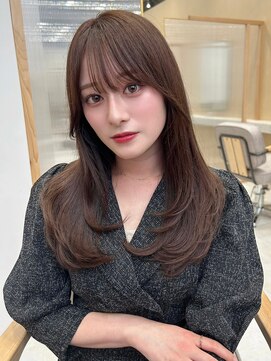 ジーナ 梅田茶屋町(Zina) 髪質改善＊くびれヘア斜めバング＊美髪【Zina 茶屋町】