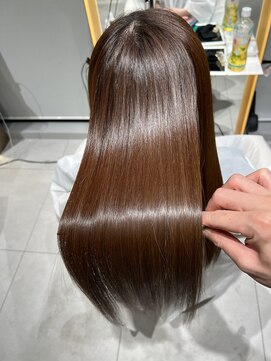 ロンドメリア 天神大名店(Lond Melia) ★大人ガーリー艶髪チョコレート髪質改善★ #髪質改善#縮毛矯正