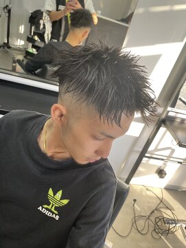 レックス(Rex) 【黒髪ショート!】フェードジェットモヒカン!