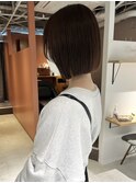 【三ツ井純】切りっぱなしボブ ミニボブ 韓国風 10代20代30代
