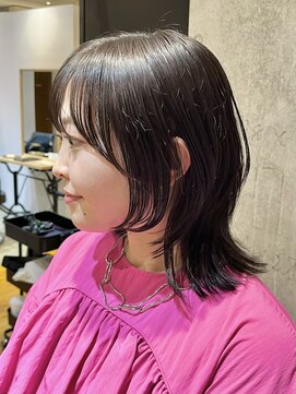 キャンバス 川崎(canvas.) ミディアムウルフ ダークオリーブ 【窪田】/川崎/美髪/髪質改善