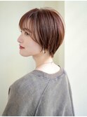 大人ショート/ピンクブラウン/ピンクベージュ/ピンクアッシュ