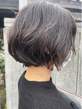 テントヘアー(tent hair) 柔らかニュアンスパーマ＋丸みショートstyle*