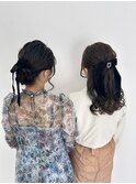 ベロアリボンヘアセット