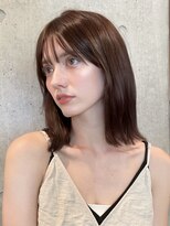 アビーファイブ(ABBEY 5)&nbsp;大人ボブ銀座レイヤーカット有楽町ミディアムボブベージュ