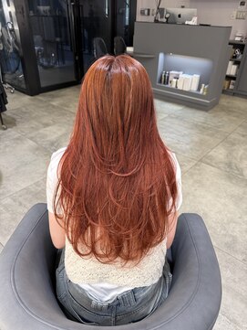 ノエ 心斎橋(Noe) オレンジカラー/レイヤーカット/ブリーチ/心斎橋/大阪/髪質改善