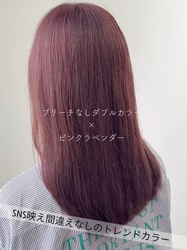 サラジュ 仁川店(SARAJU) 【ダブルカラー特化】今田担当 ブリーチなし×ピンクラベンダー