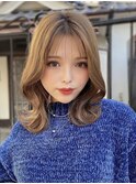 顔型別ヘアスタイル特集 ベージュカラー