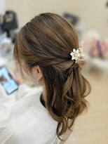 ヘアーメイクサロン ソエル(Sowelu) ハーフアップ