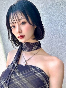 ミンクス渋谷スマートサロン(MINX shibuya smart salon) 【MINX】くびれヘア+くすみベージュハイライトカラー_渋谷