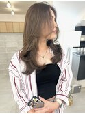 【the one.】ロングレイヤー×くすみブラウン