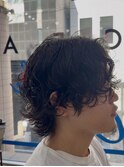 波巻きパーマメンズツイストスパイラルパーマツーブロック