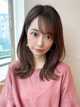 アフロート エル 大阪(AFLOAT L) 【30代流し前髪×くびれレイヤー】で大人可愛い抜け感ヘア◎