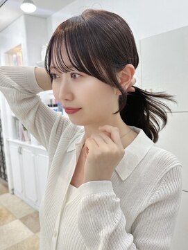 ルフェリ(Lufeli) 【Lufeli】鈴木彩加 顔周りカット/チャコールグレー/髪質改善