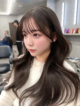 ボタン テンジン(VOTAN tenjin) 【木串楽人】顔周りカット/マロンベージュ/流し前髪