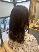 ヘア ルーナ バイ アプリーレ(hair lune by Aprire) 大人可愛いナチュラルブラウン×ミディアム小顔レイヤー20代30代