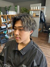 シリウス(Sirius) メンズハイライト 波巻きパーマ