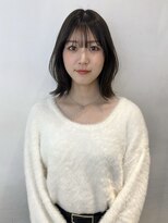 アクシス 栄店(`AXIS)&nbsp;森崎ミルクティーブロンド/ダークブルー/デジタルパーマ/栄