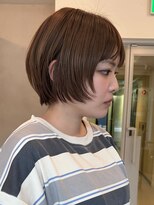 アンフェインド02(UNFEIGNED 02)&nbsp;ショートボブ/ナチュラルショート/ミルクブラウン/夏/伏見