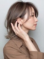 サンタフェ 柳津店(Santa'Fe)&nbsp;白髪ぼかし似合わせ/小顔カット/ミディアムレイヤー/1-3