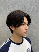 アッシュ 八王子みなみ野店(Ash)&nbsp;センターパート×ニュアンスパーマ　八王子みなみ野