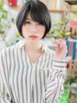 カバーヘア イヴ 戸頭店(COVER HAIR EVE)&nbsp;*EVE戸頭*王道！前下がり＆黒髪☆小顔ひし形ストレートa