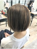 白髪ぼかしハイライト
