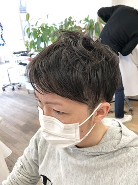 ヘッズ 本八幡店(HEADS) かき上げヘア ニュアンスマッシュ サイドパート 韓国マッシュ