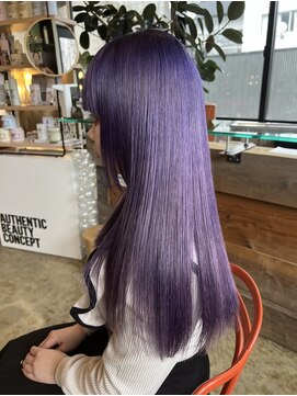 ビハインドザカーテン(BEHIND THE CURTAIN) ハイトーン×パープル×ロング