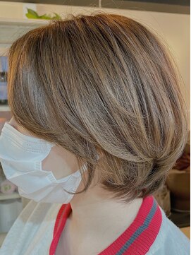 ハンナ ヘアースパ(Hanna hair spa) ボブ/グレージュ/大人女性/レイヤー/ショート[北千住]