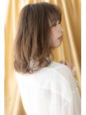 ショコラアッシュ顔周りレイヤーくせ毛風ロブZ志木30代40代50代