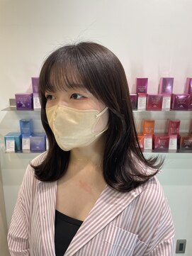 カノイ(KANOI) レイヤースタイル/ミディアムレイヤー/韓国巻き