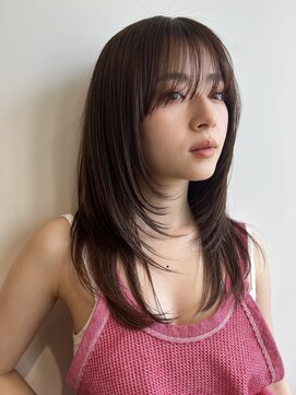 ノイカーム(noi Calm) 【レイヤーカット】【ロングレイヤー】【オリーブベージュ】