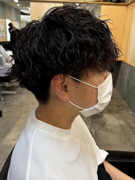 ニアウ 太田店(Niau) ツイストスパイラルパーママッシュメンズパーマ波巻きパーマ