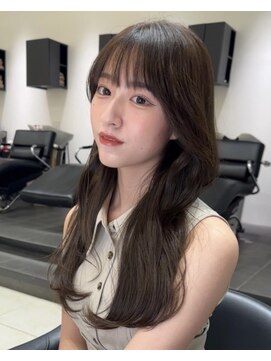 ワン バイ ジエクト(One by The Ect) 【レイヤーロング】ミルクティーアッシュカラーシルキーベージュ