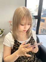 エスアンドケー 下通店(S&K)&nbsp;顔まわりレイヤー/ミルクティーベージュ