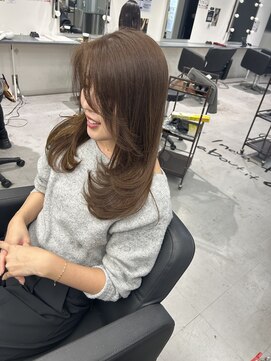 キング 枚方店(K!ng) 縮毛矯正髪質改善ハイライトレイヤーカット枚方美容室エクステ