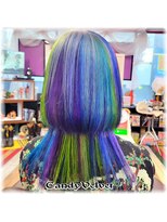 美容室キャンディー ベルベット(Candy Velvet) ミックスカラークラゲヘアー