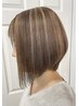 カラー（フル)＋ハイライト＋カット＋ブロー　￥13200～